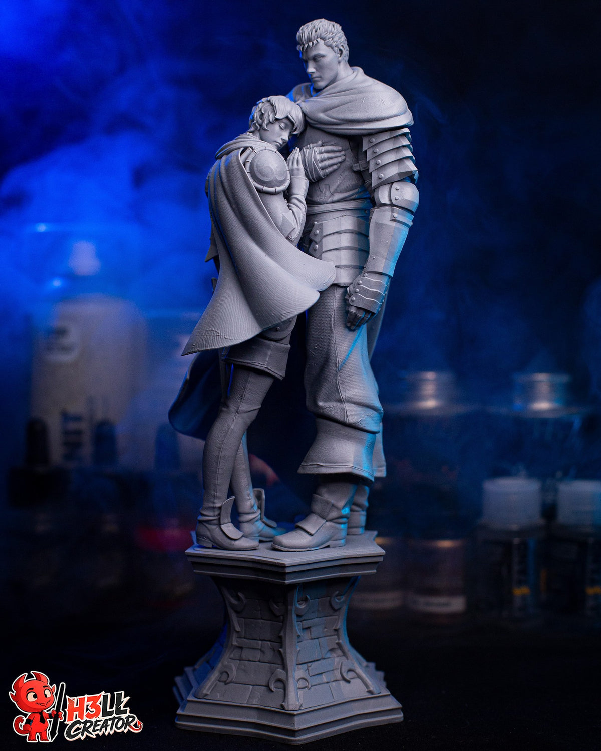 Guts and Casca (Berserk) resin figure by h3LLcreator — studio render 10