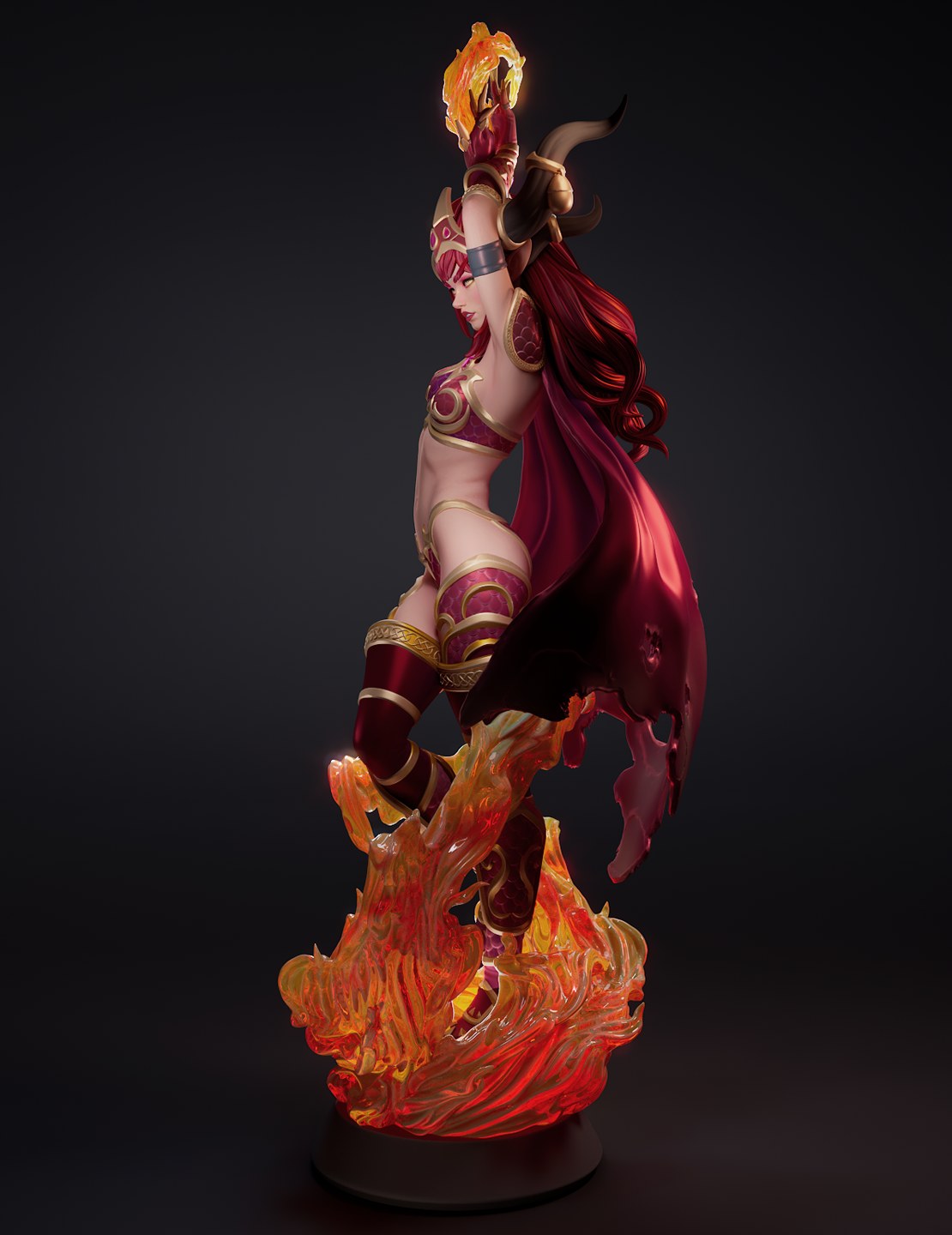 Alexstrasza World of Warcraft resin figure by CA 3D Studios — studio preview 3