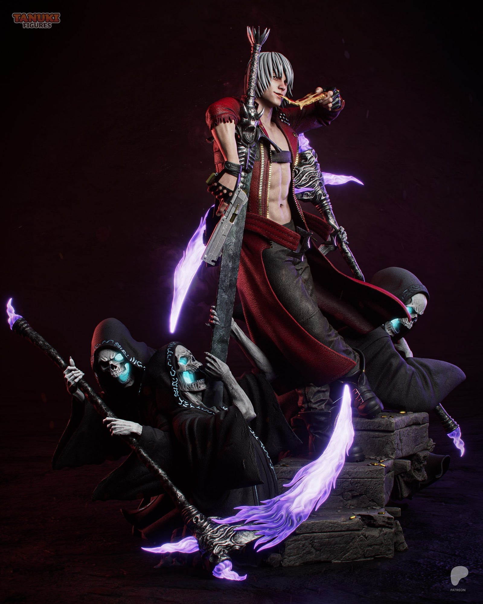 Dante (Devil May Cry) resin figure by Tanuki Figures — studio render 2
