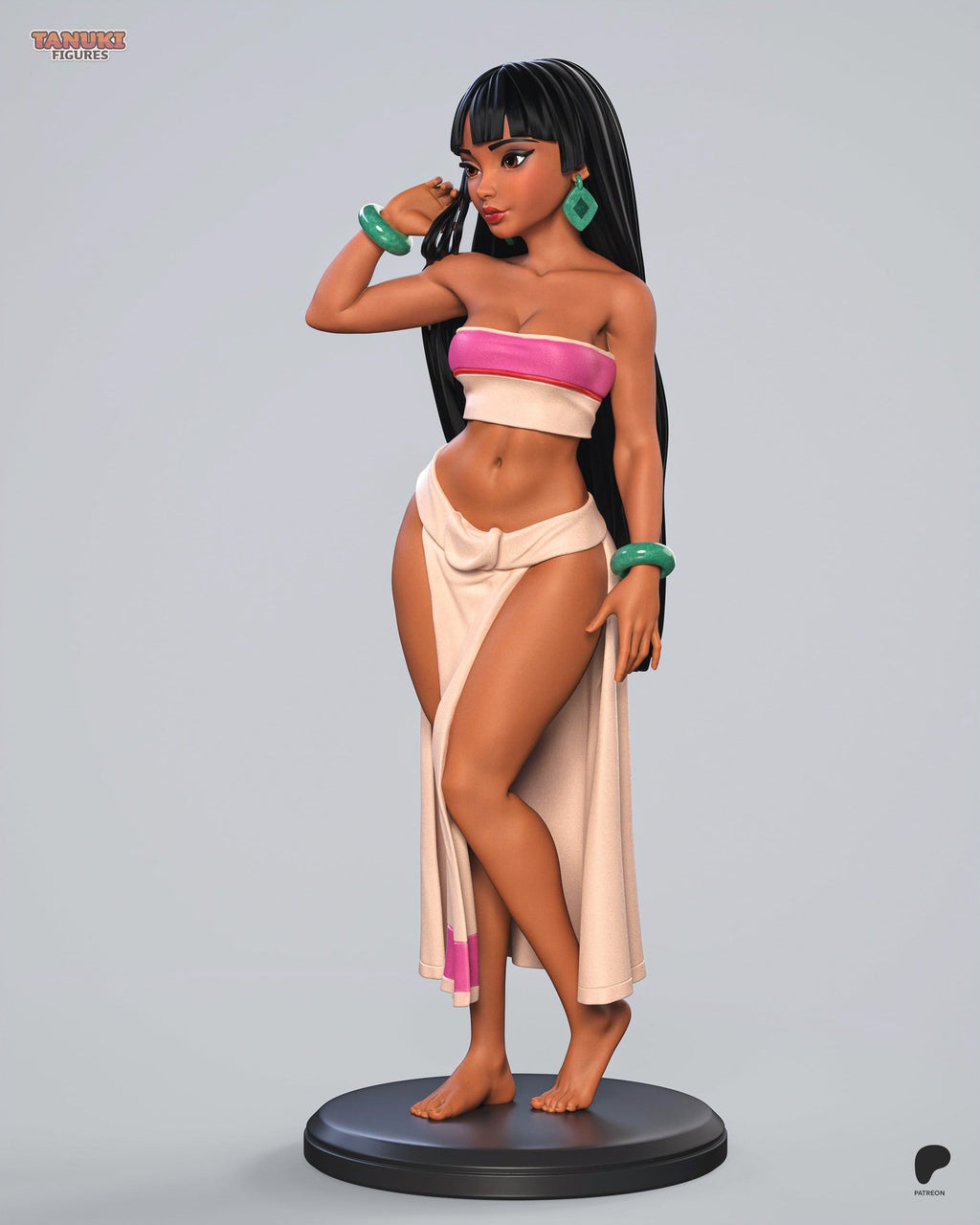 Chel (The Road to El Dorado) resin figure by Tanuki Figures — studio render 4