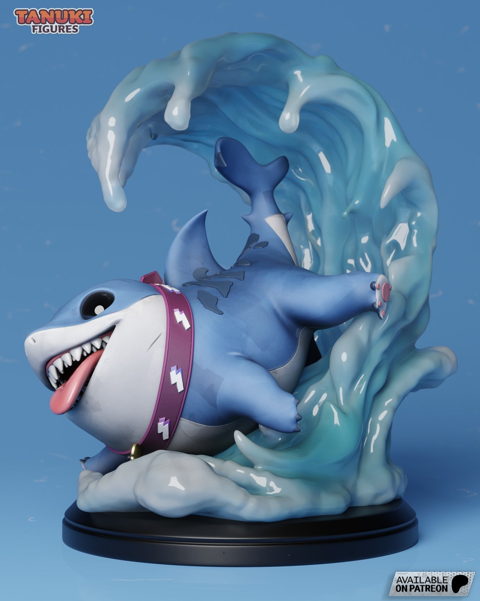 Jeff the Land Shark (Marvel) resin figure by Tanuki Figures — studio render 5