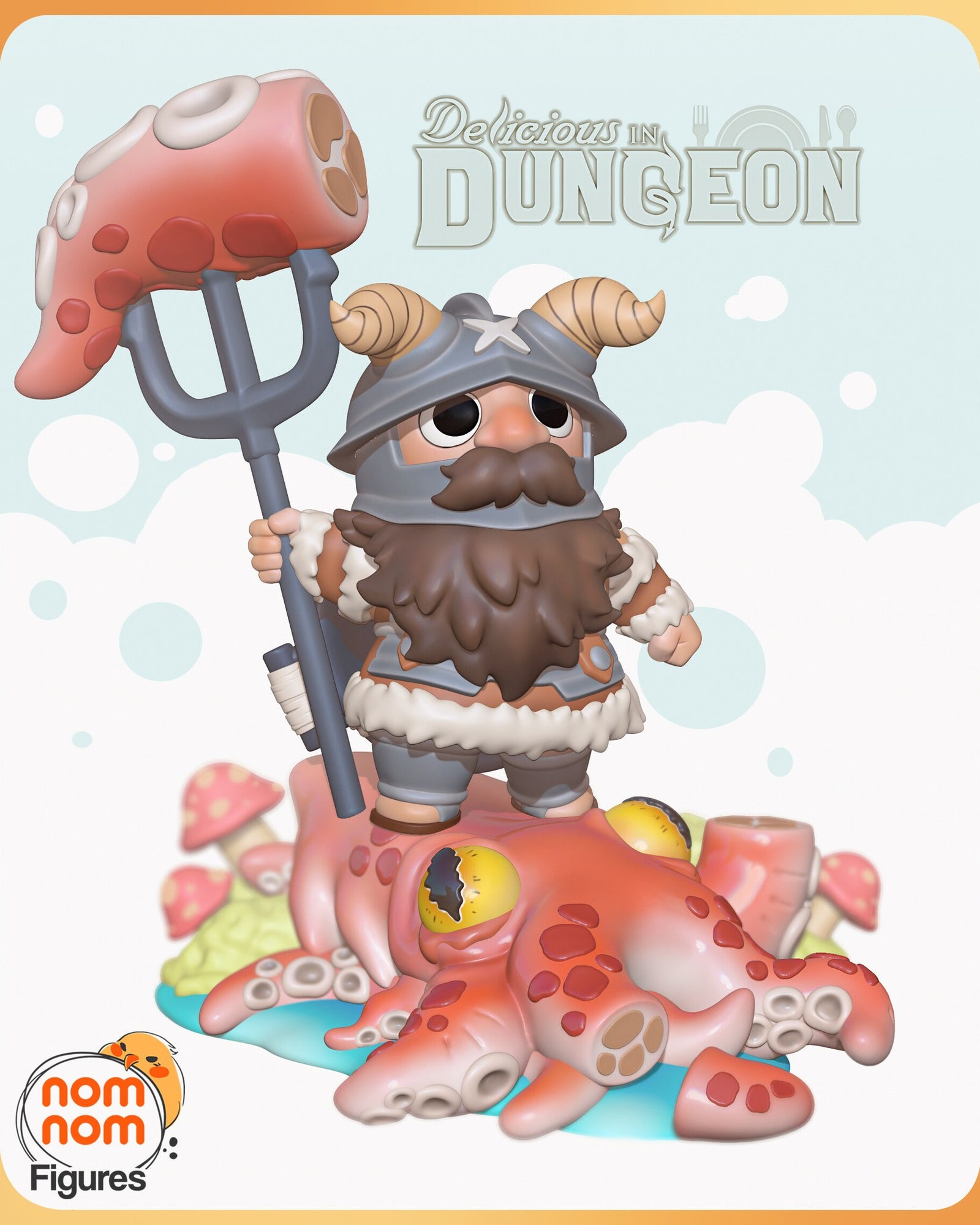 Senshi Delicious in Dungeon Chibi resin figure by NomNom Figures — studio preview 1