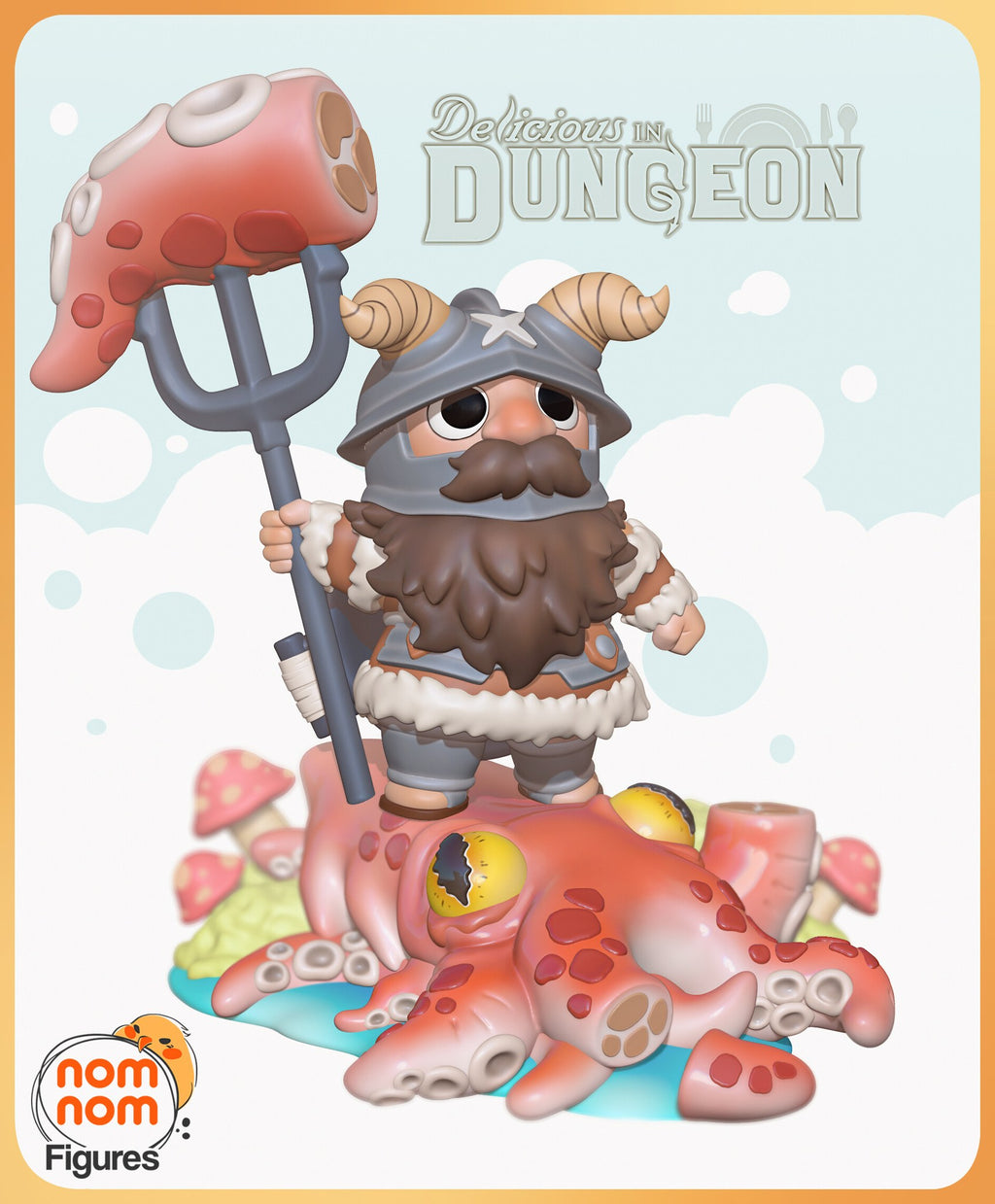 Senshi Delicious in Dungeon Chibi resin figure by NomNom Figures — studio preview 1
