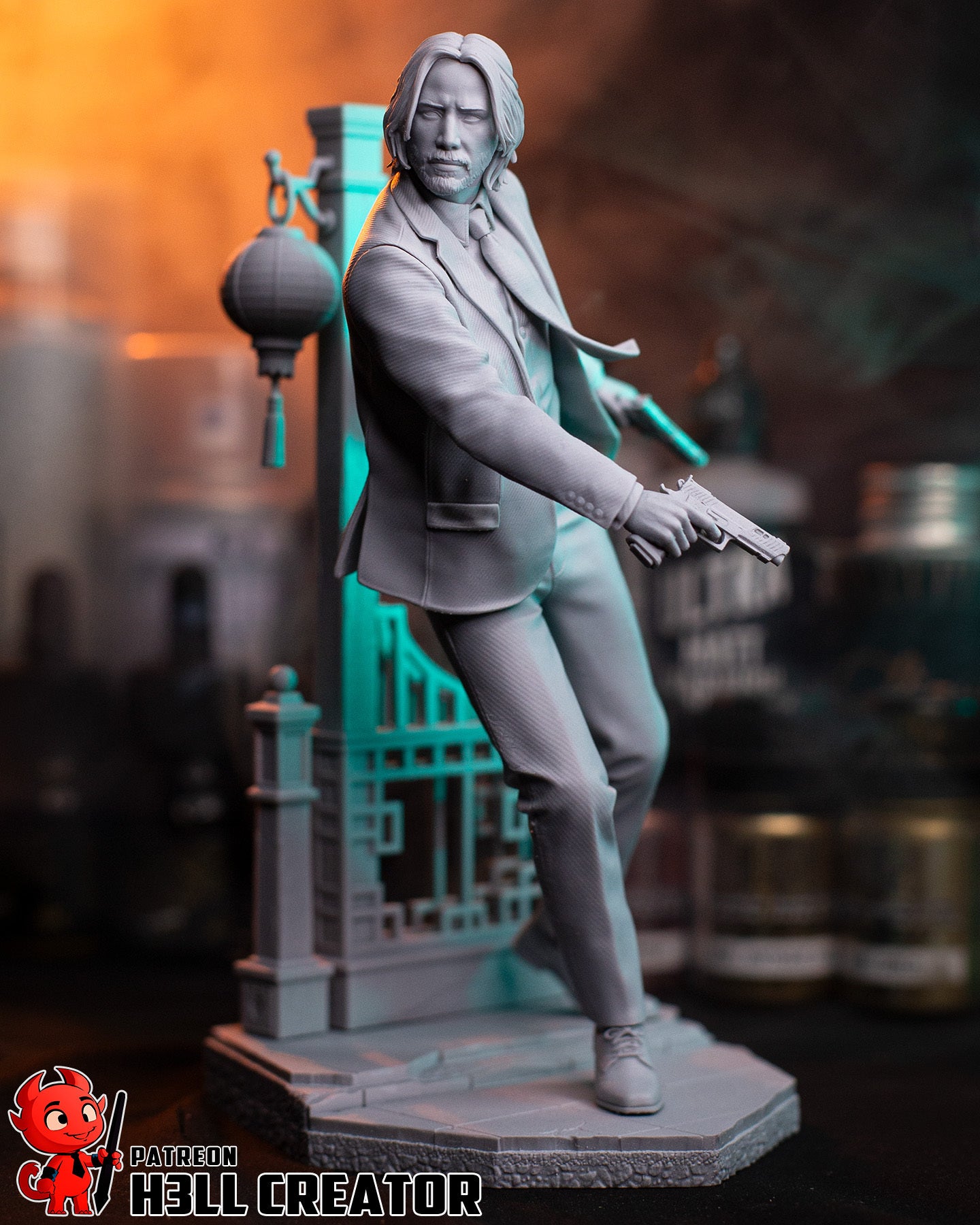 John Wick (John Wick) resin figure by h3LLcreator — studio render 11