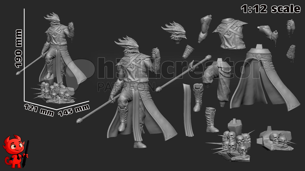 Dark Urge (Baldur's Gate) resin figure by h3LLcreator — studio render 10