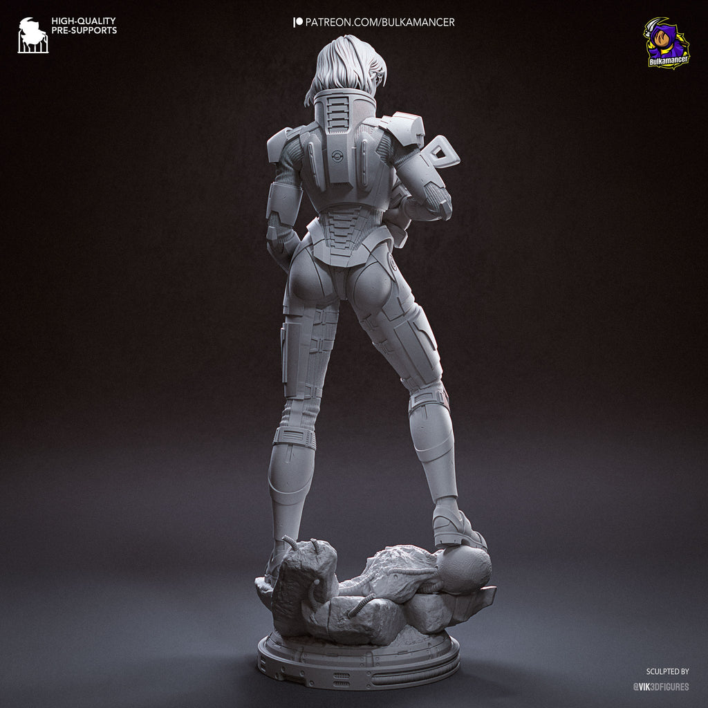 Jane Shepard (Mass Effect) resin figure by Bulkamancer — studio render 15