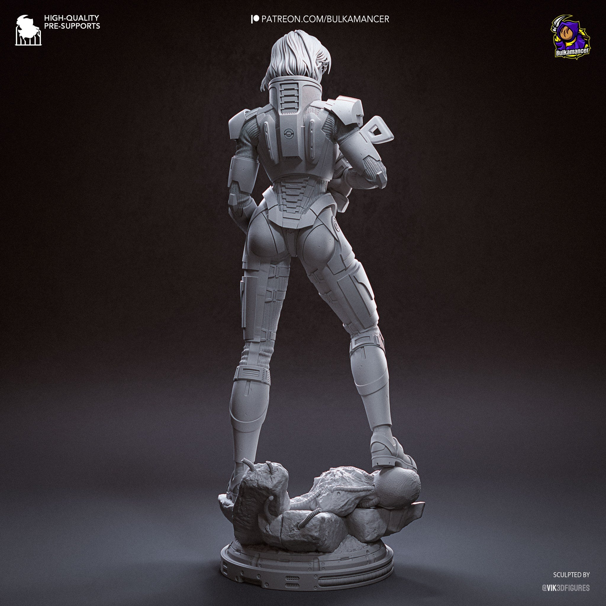 Jane Shepard (Mass Effect) resin figure by Bulkamancer — studio render 15