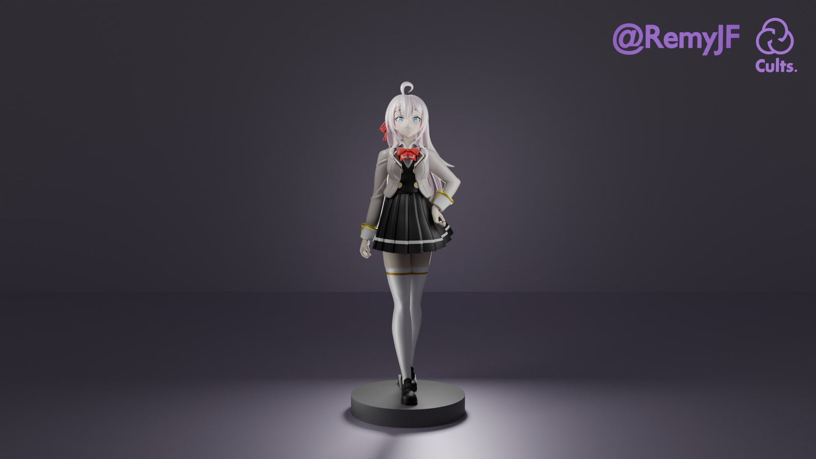 Alisa Mikhailovna Kujou (Alya Sometimes Hides Her Feelings in Russian) resin figure by RemyJF — studio render 1