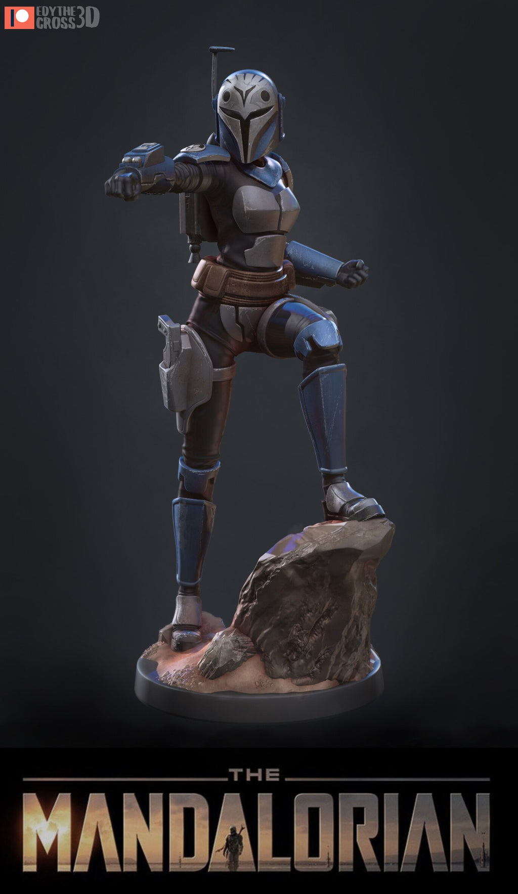 Bo Katan Kryze Star Wars resin figure by NomNom Figures — studio preview 1