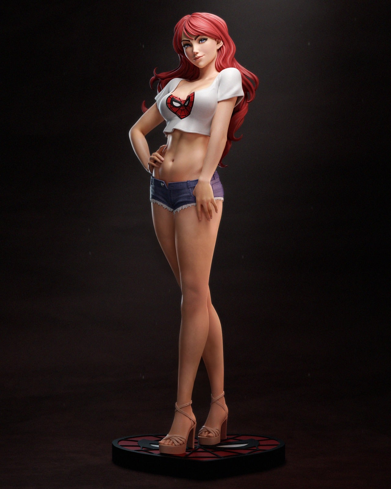Mary Jane Watson Marvel resin figure by CA 3D Studios — studio preview 2