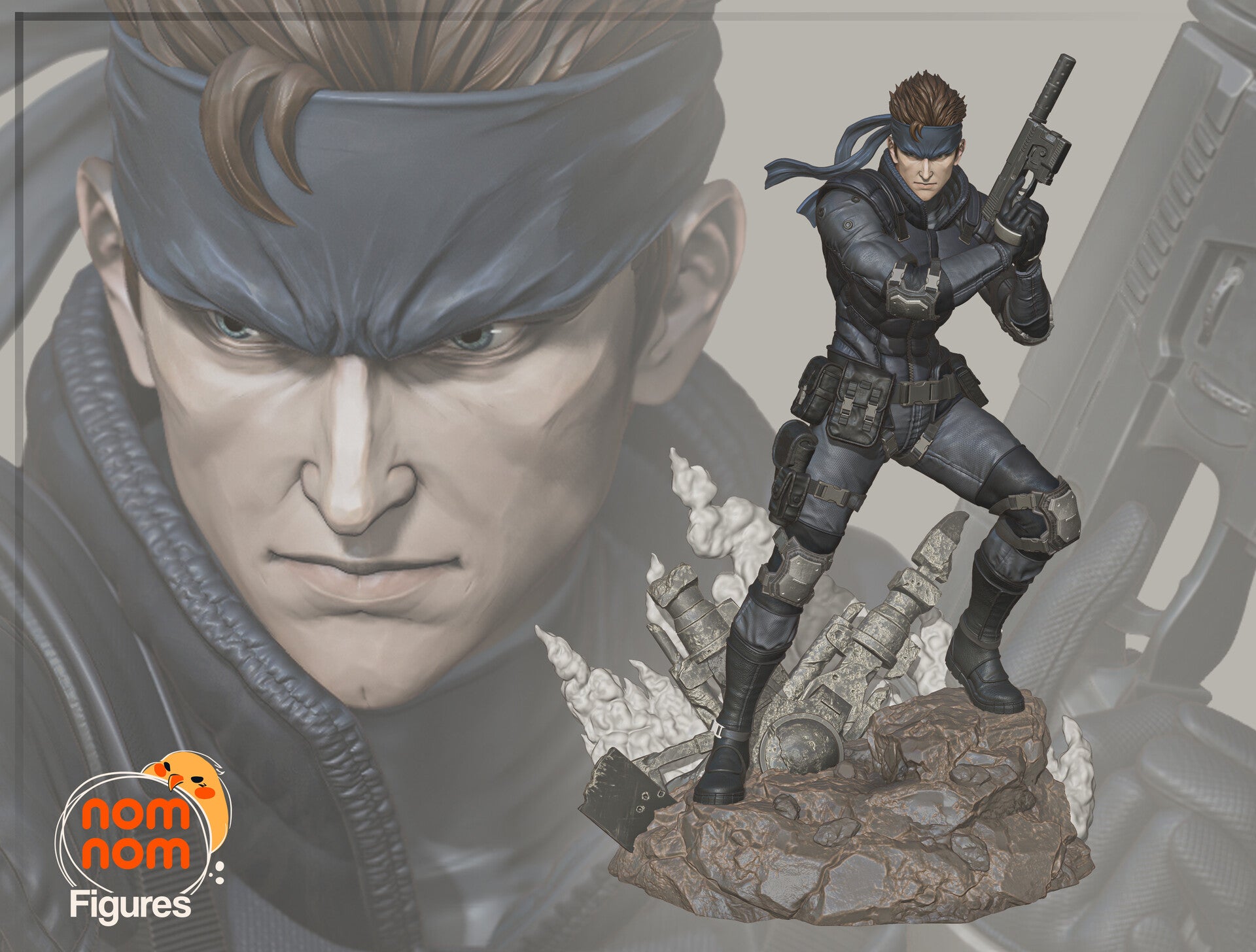 Solid Snake — studio render 2