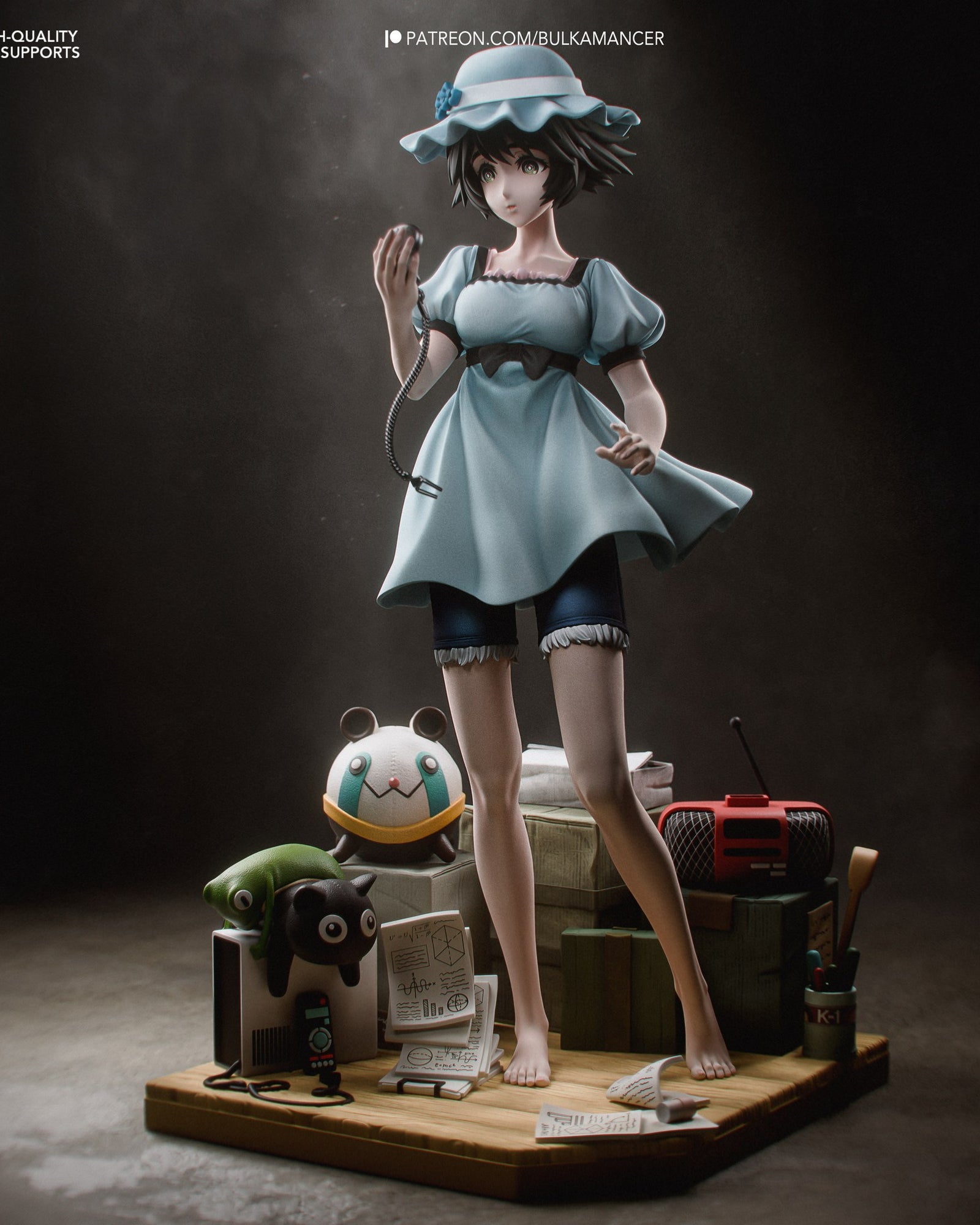 Mayuri Shiina (Steins Gate) resin figure by Bulkamancer — studio render 4
