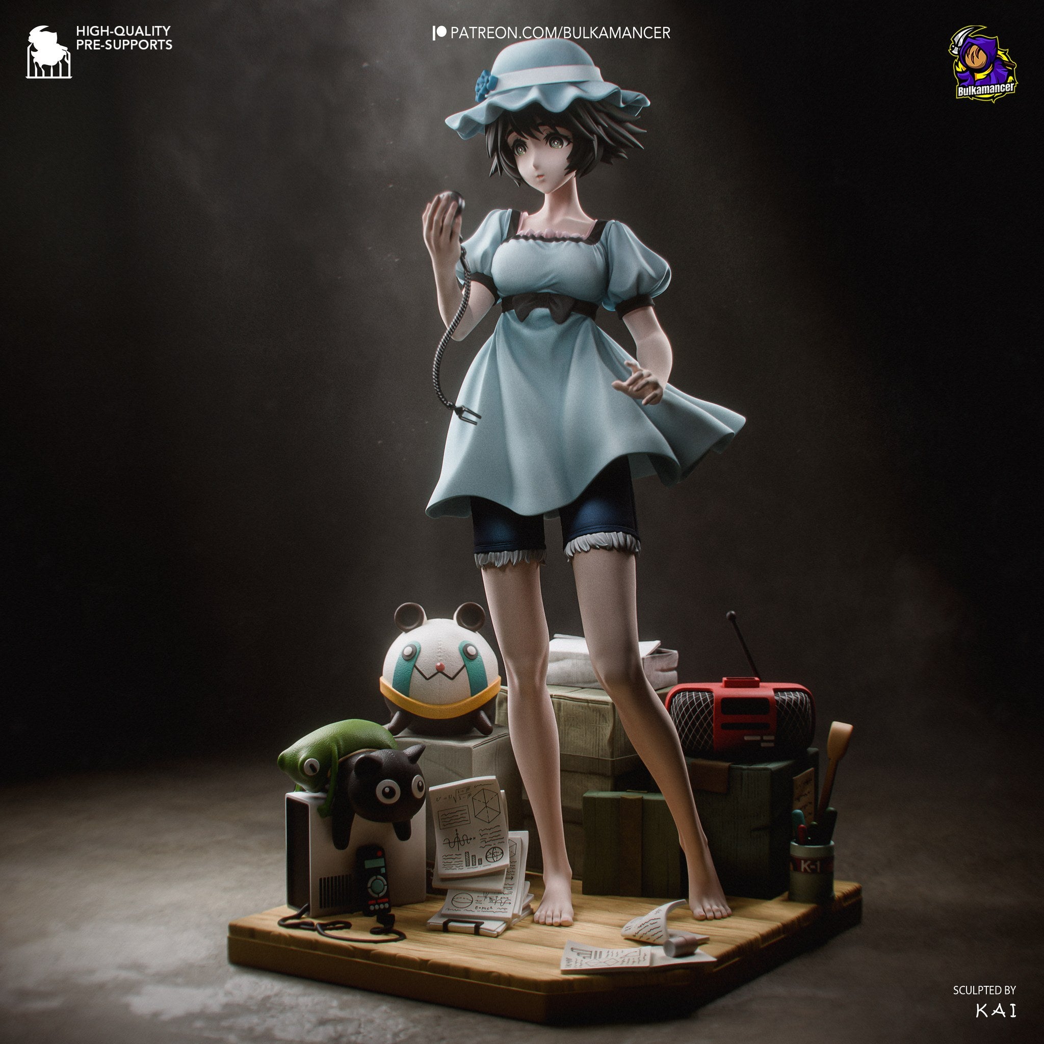 Mayuri Shiina (Steins Gate) resin figure by Bulkamancer — studio render 4