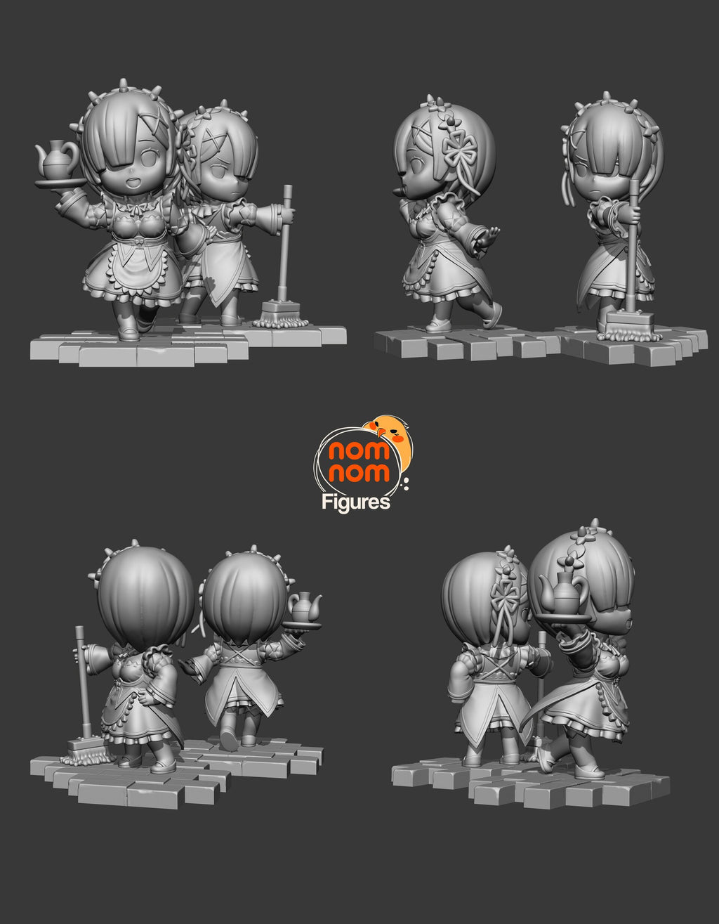 Rem & Ram — studio render 3