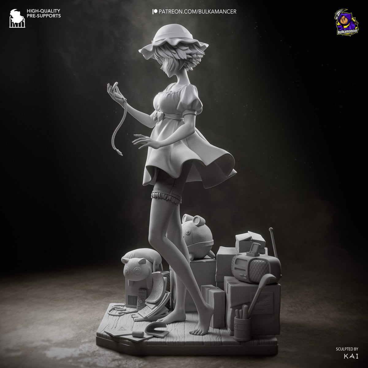 Mayuri Shiina (Steins Gate) resin figure by Bulkamancer — studio render 14