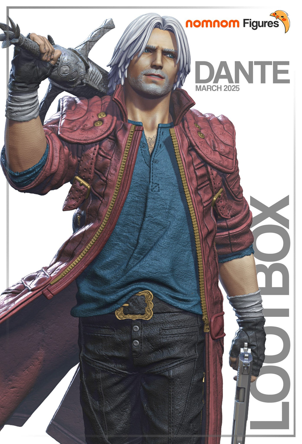 Dante Devil May Cry resin figure by NomNom Figures — studio preview 1