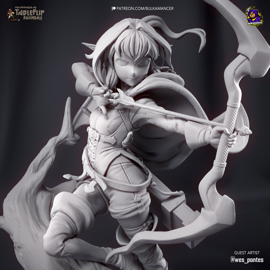 High-Elf Archer (Goblin Slayer) resin figure by Bulkamancer — studio render 8