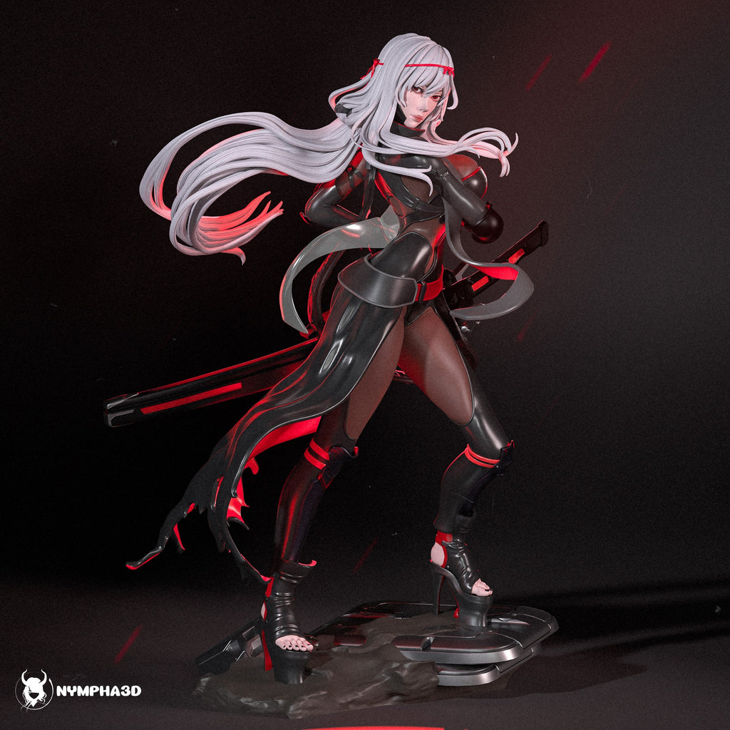 Scarlet: Black Shadow (NIKKE: Goddess of Victory) resin figure by Nympha — studio render 2