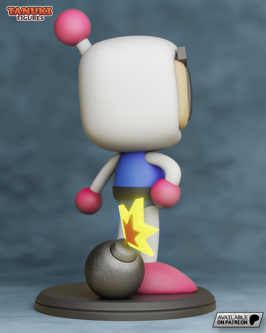 Bomberman (Bomberman) resin figure by Tanuki Figures — studio render 2