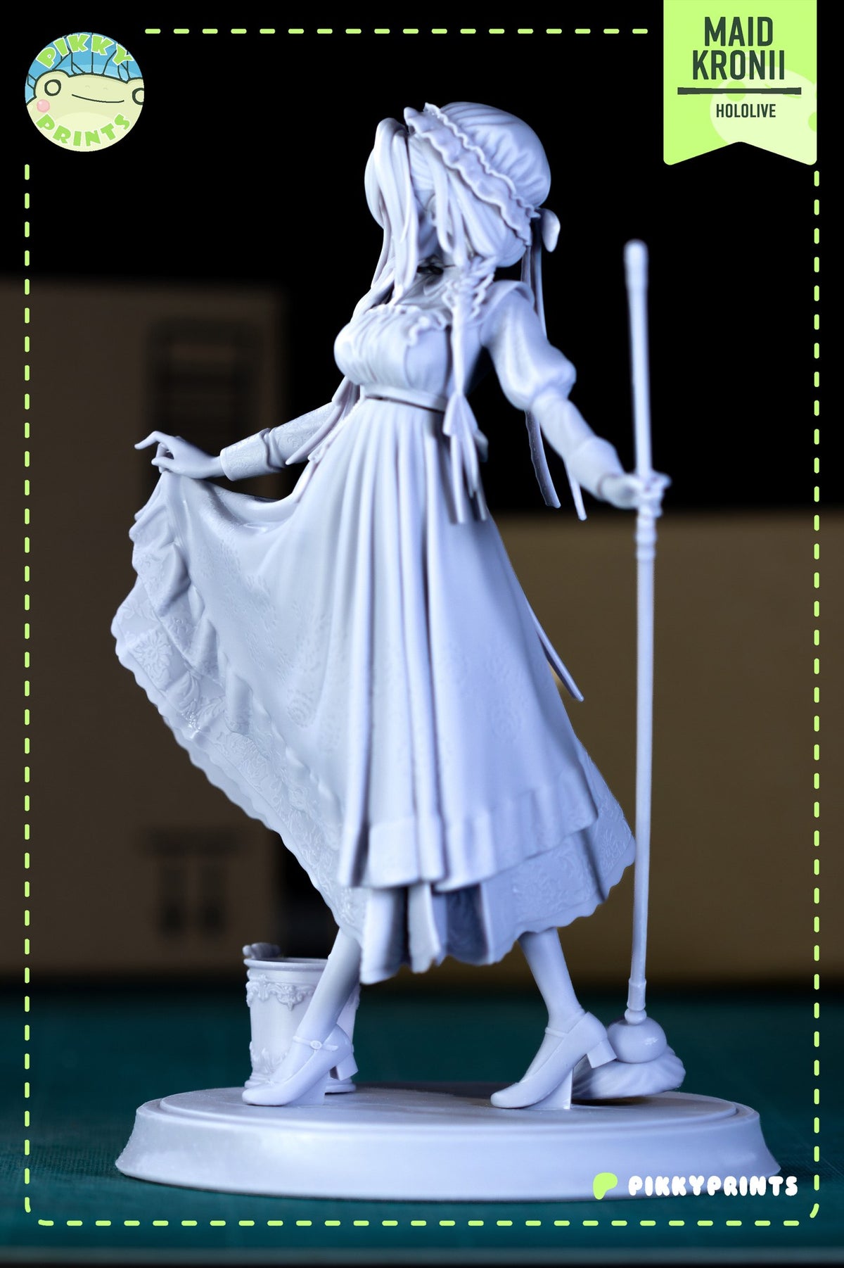 Ouro Kronii (Hololive) resin figure by PikkyPrints — studio render 10
