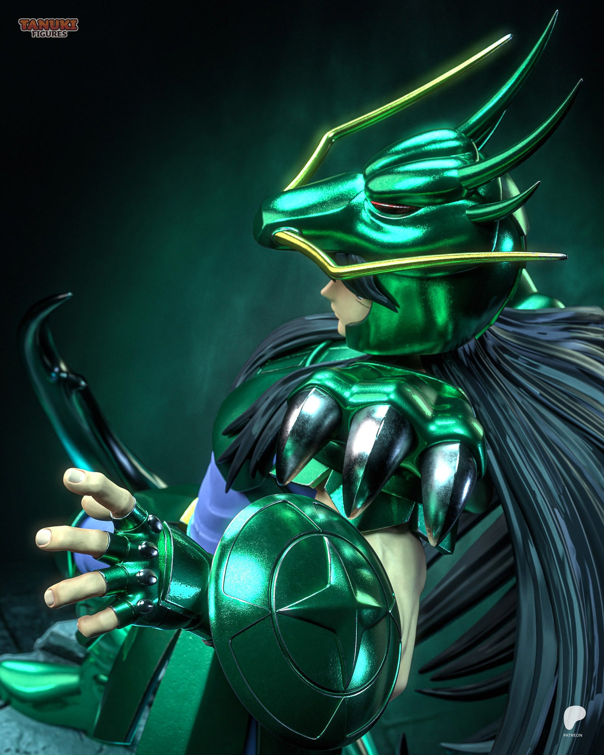 Shiryu (Saint Seiya) resin figure by Tanuki Figures — studio render 6