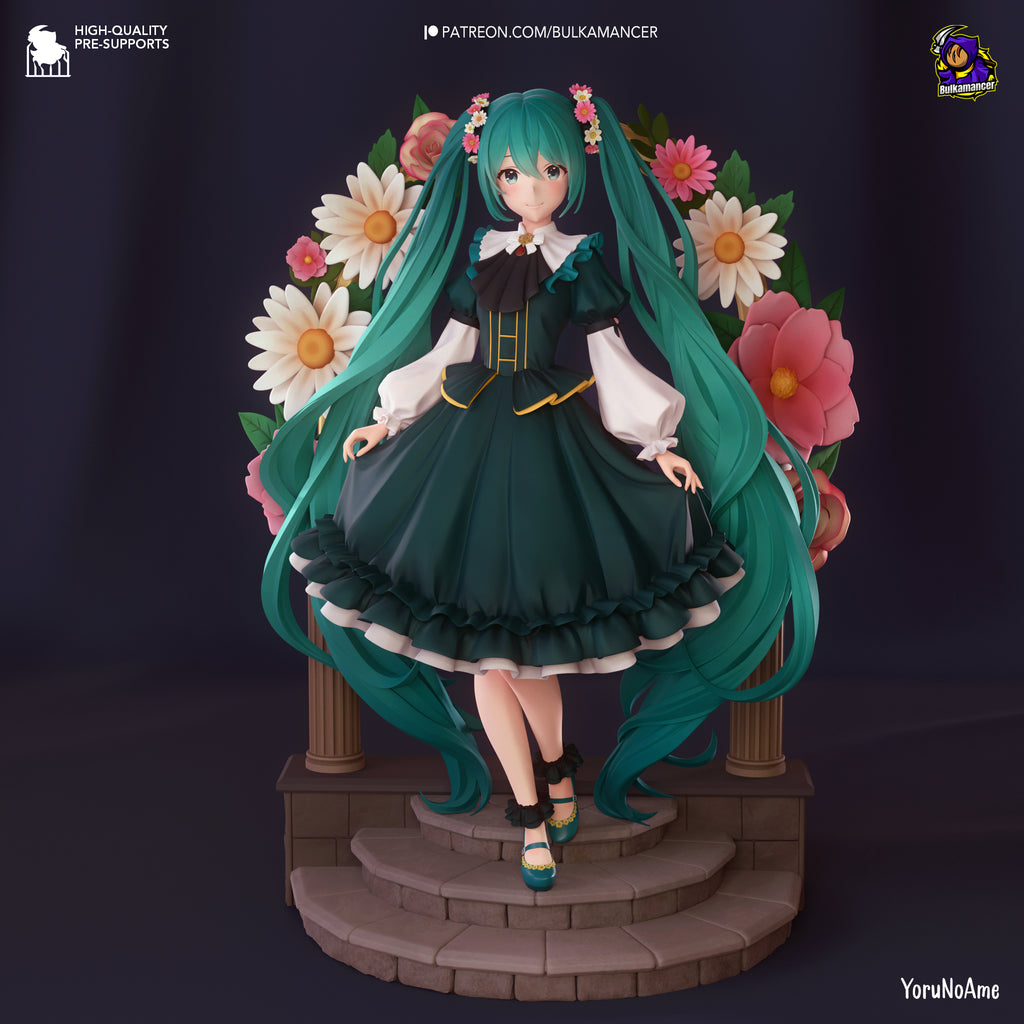 Hatsune Miku (Vocaloid) resin figure by Bulkamancer — studio render 2