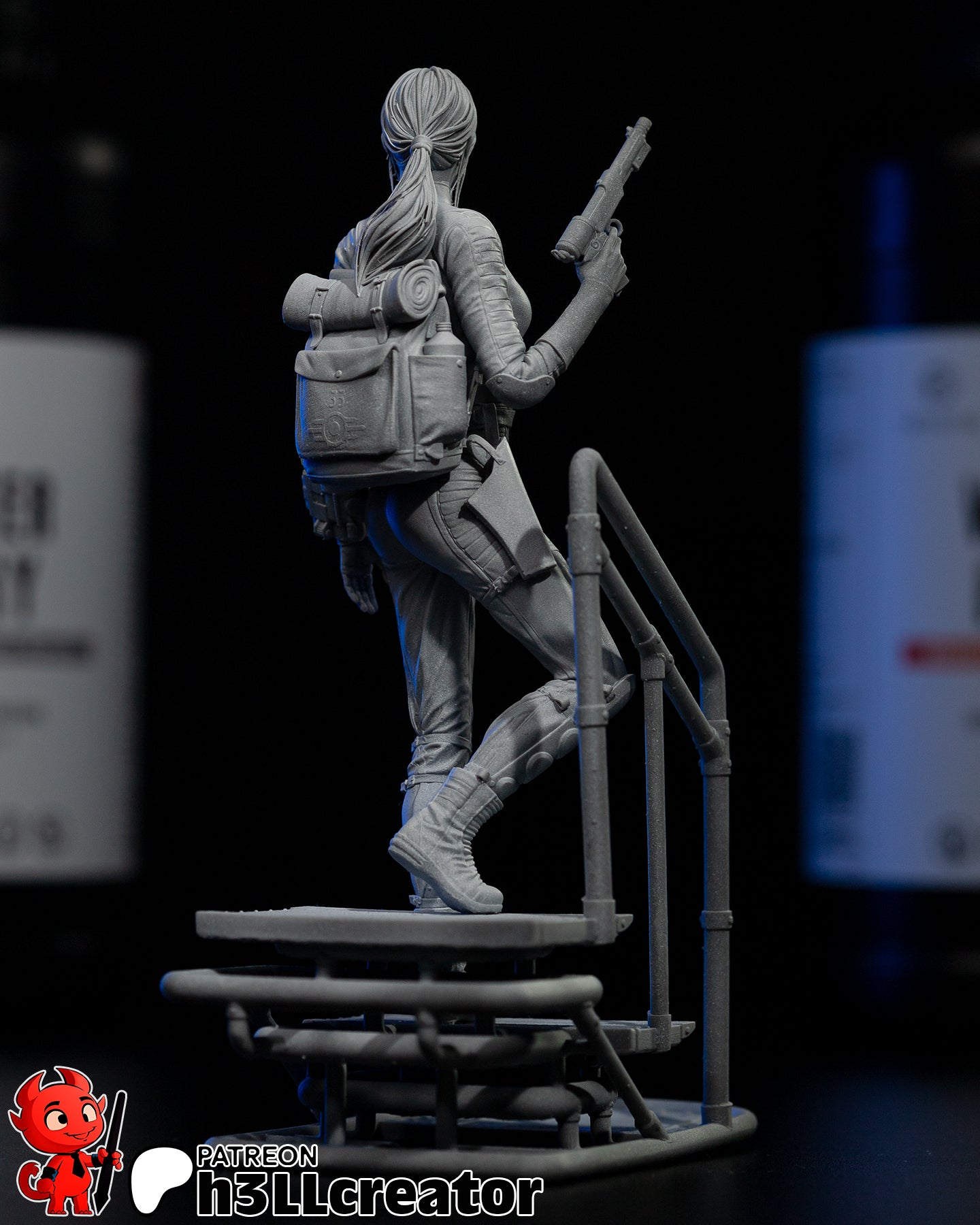 Lucy MacLean (Fallout) resin figure by h3LLcreator — studio render 6