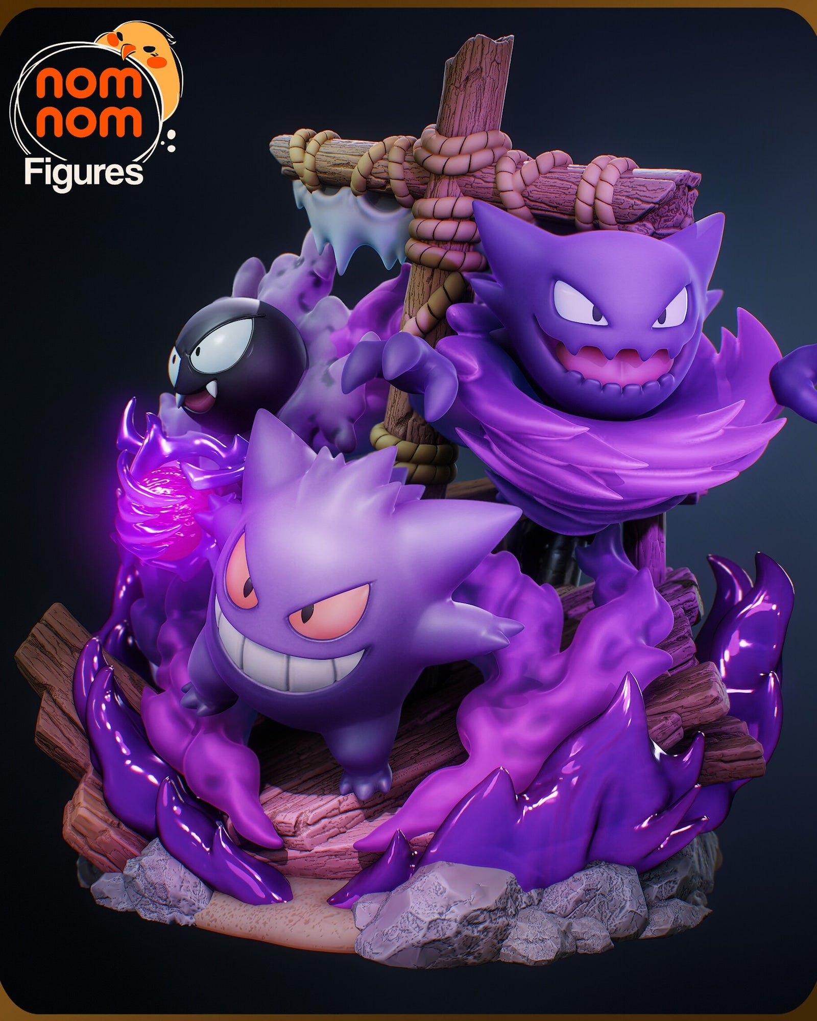 Ghost Pokemon Diorama — studio render 3
