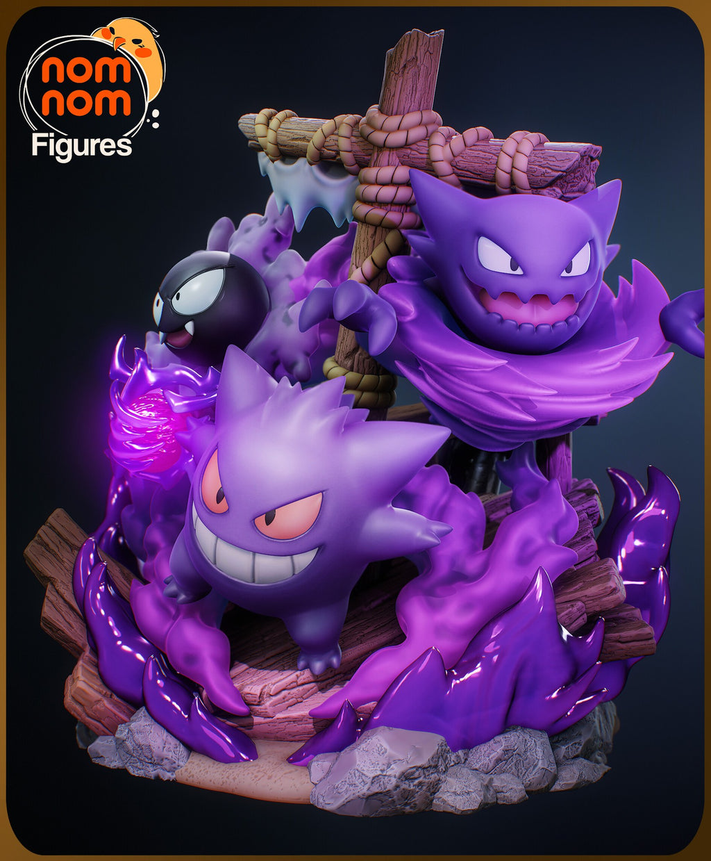 Ghost Pokemon Diorama — studio render 3