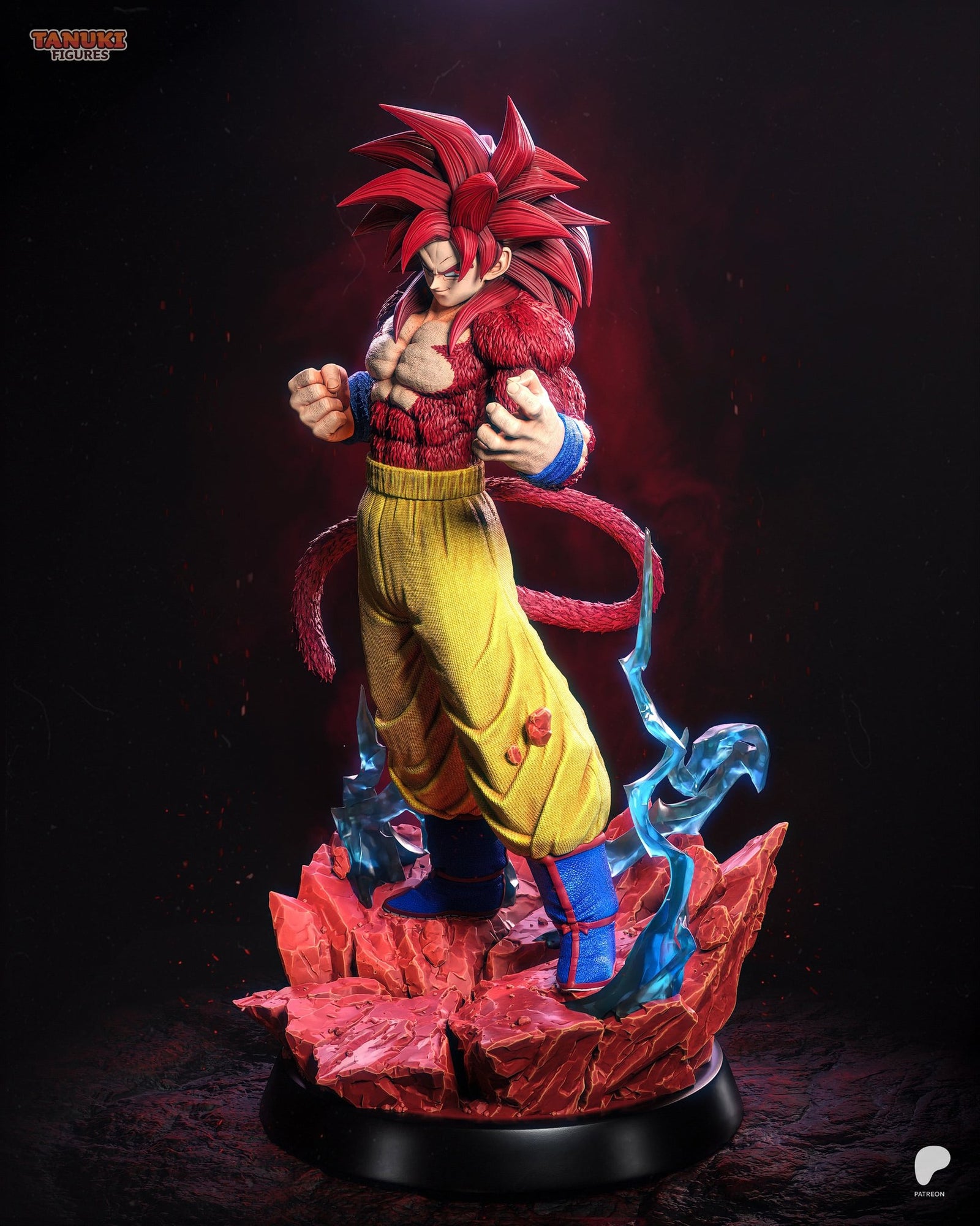 Goku (Dragon Ball) resin figure by Tanuki Figures — studio render 2