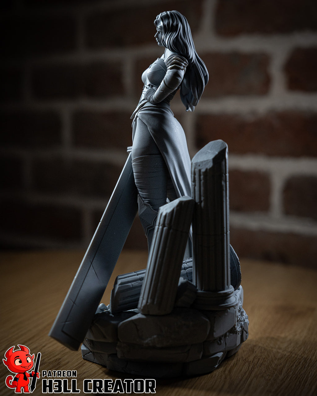 Wonder Woman (DC) resin figure by h3LLcreator — studio render 13