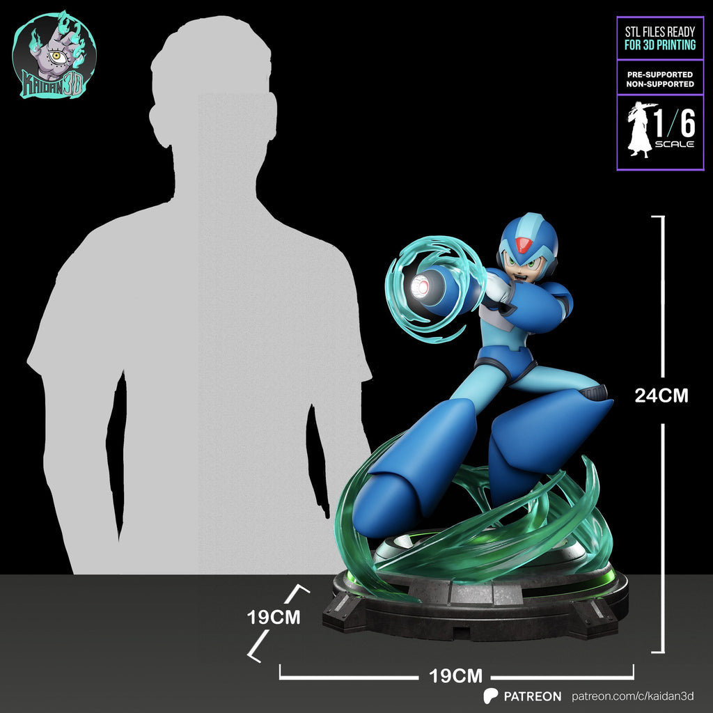 Megaman X (Megaman X) resin figure by Kaidan 3D — studio render 7