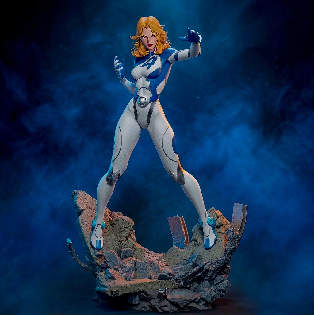 Sue Storm (Marvel) resin figure by CA 3D Studios — studio render 2