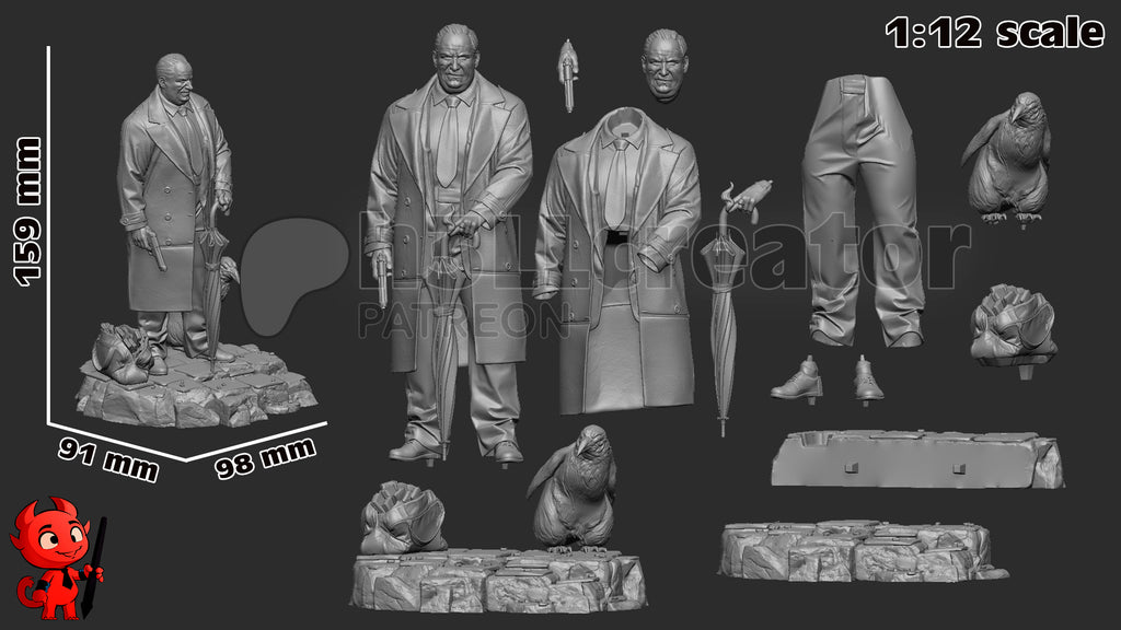 Oswald Cobb (DC) resin figure by h3LLcreator — studio render 13