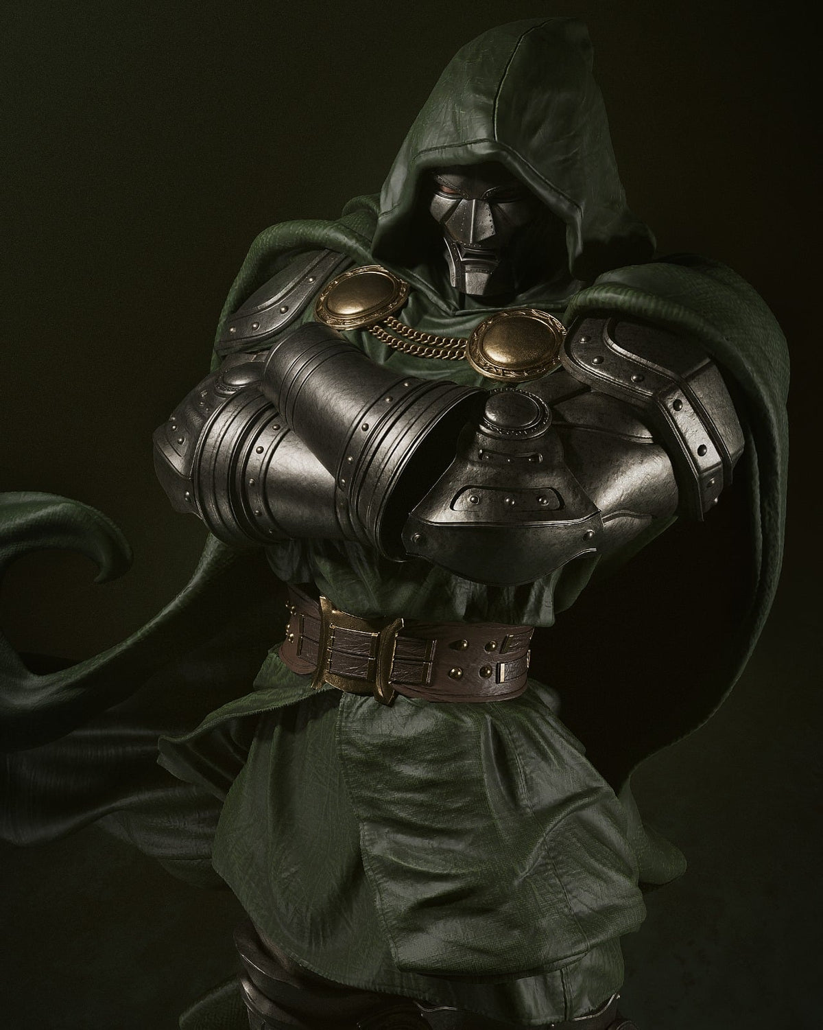 Doctor Doom Marvel resin figure by CA 3D Studios — studio preview 1