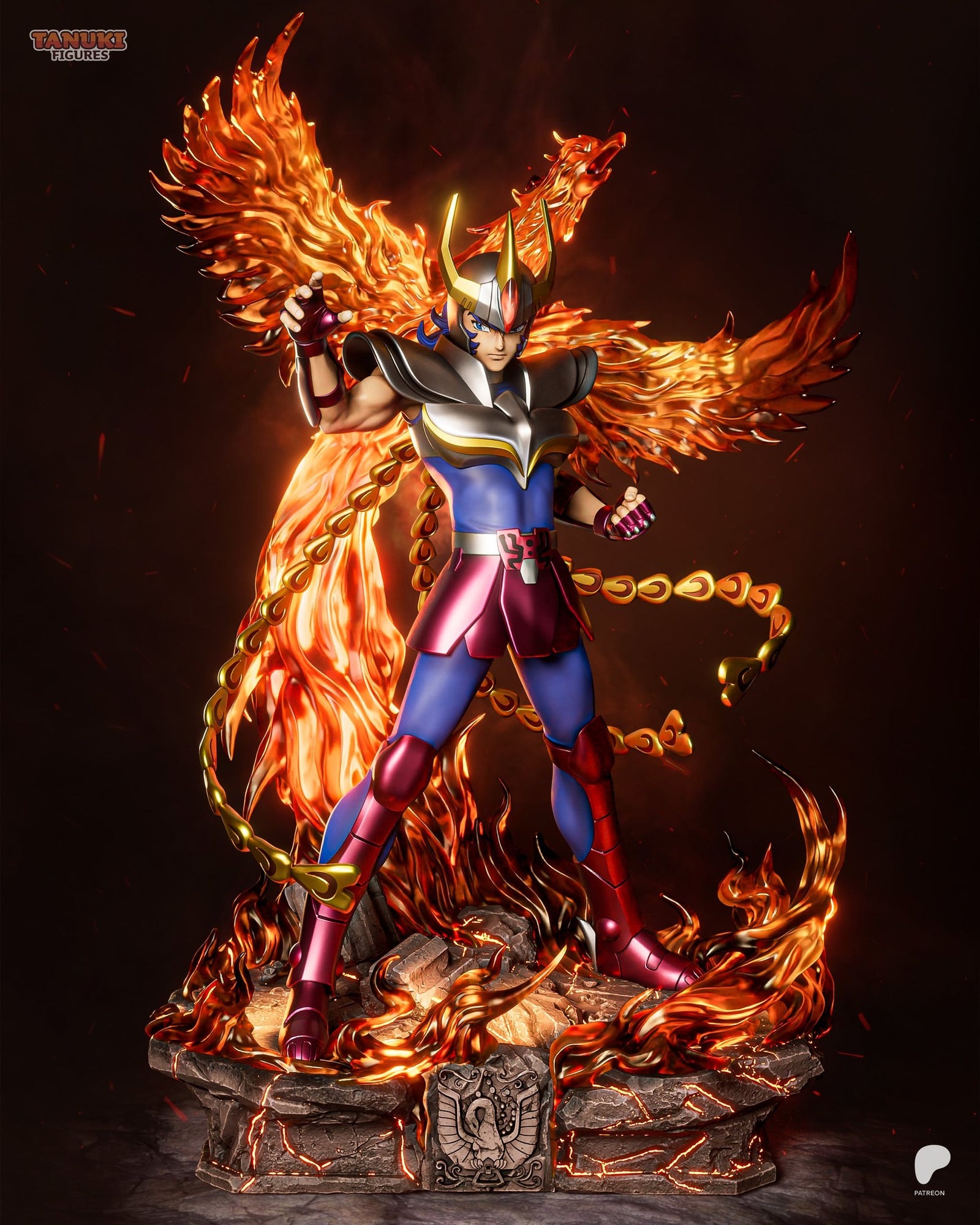 Phoenix Ikki (Saint Seiya) resin figure by Tanuki Figures — studio render 1