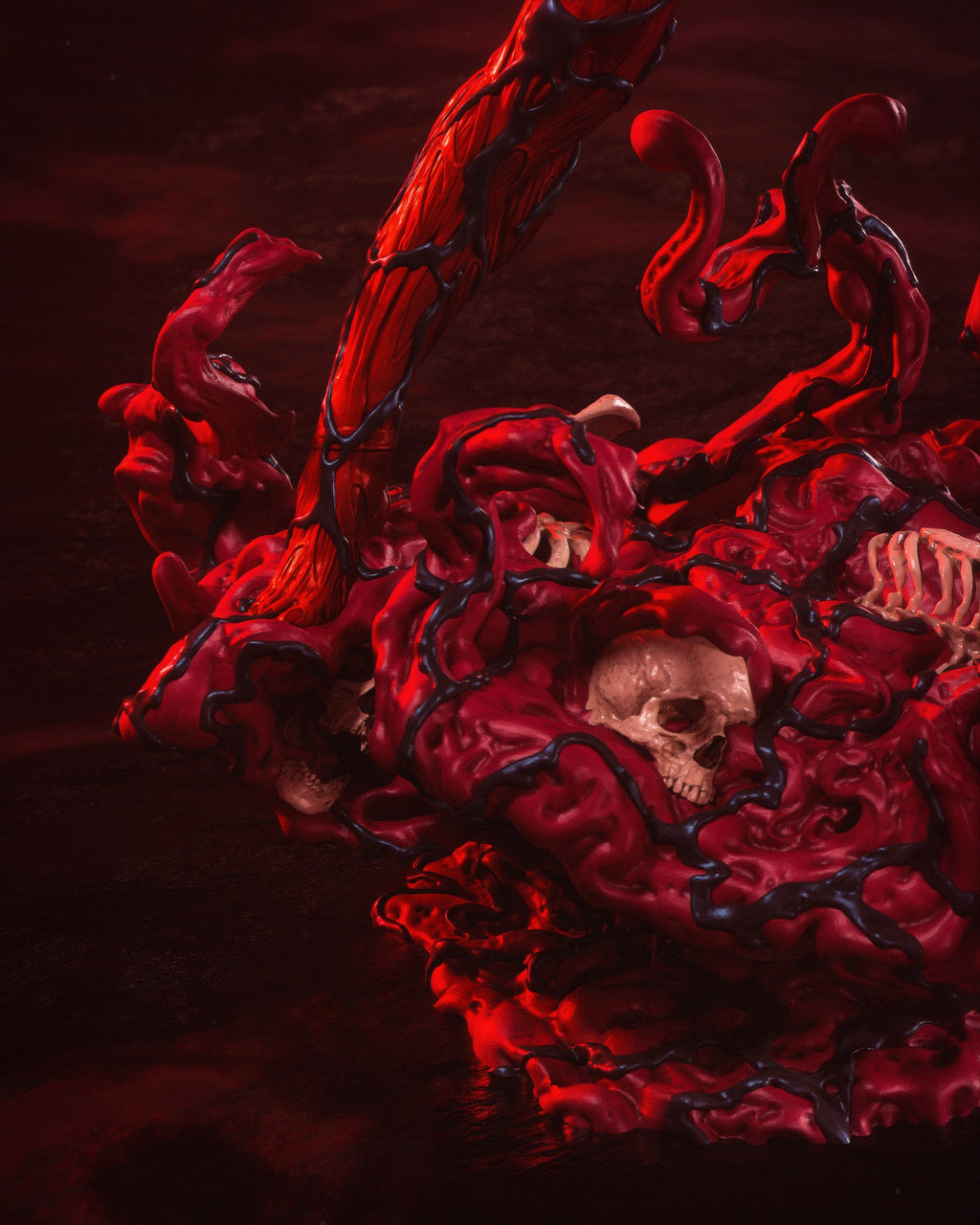 Carnage and Mary Jane Watson (Marvel) resin figure by CA 3D Studios — studio render 6