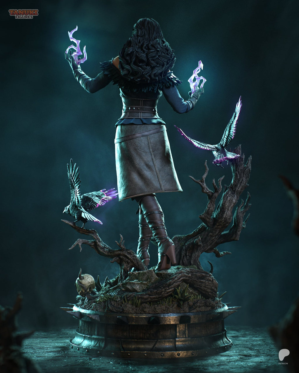 Yennefer of Vengerberg (The Witcher) resin figure by Tanuki Figures — studio render 3