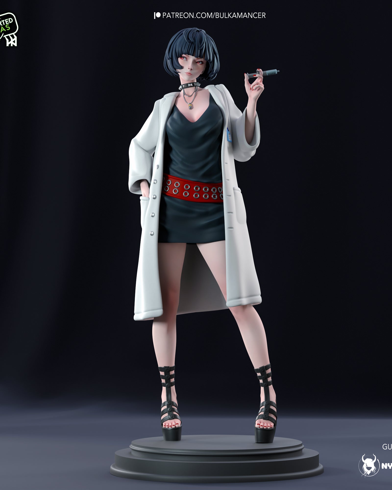 Tae Takemi (Persona 5) resin figure by Bulkamancer — studio render 2