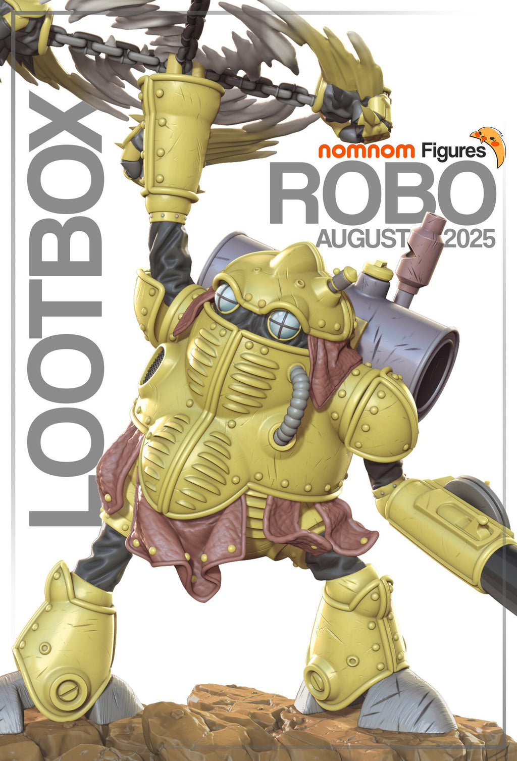Robo Chrono Trigger resin figure by NomNom Figures — studio preview 1