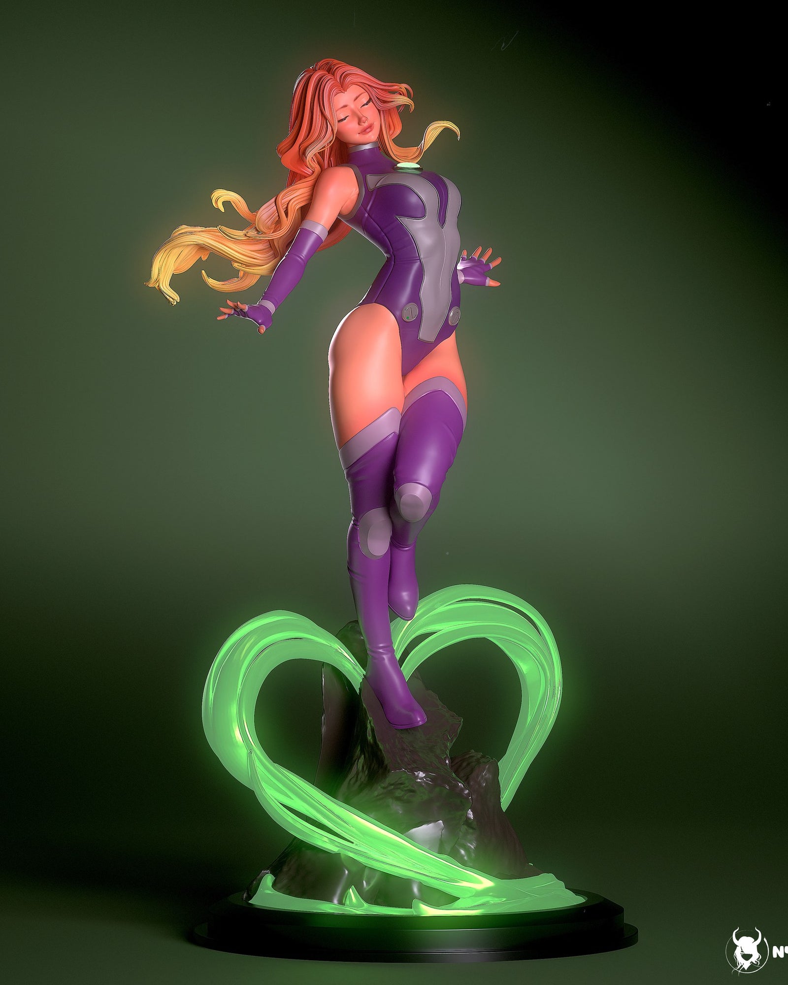 Starfire (DC Comics) resin figure by Nympha — studio render 2