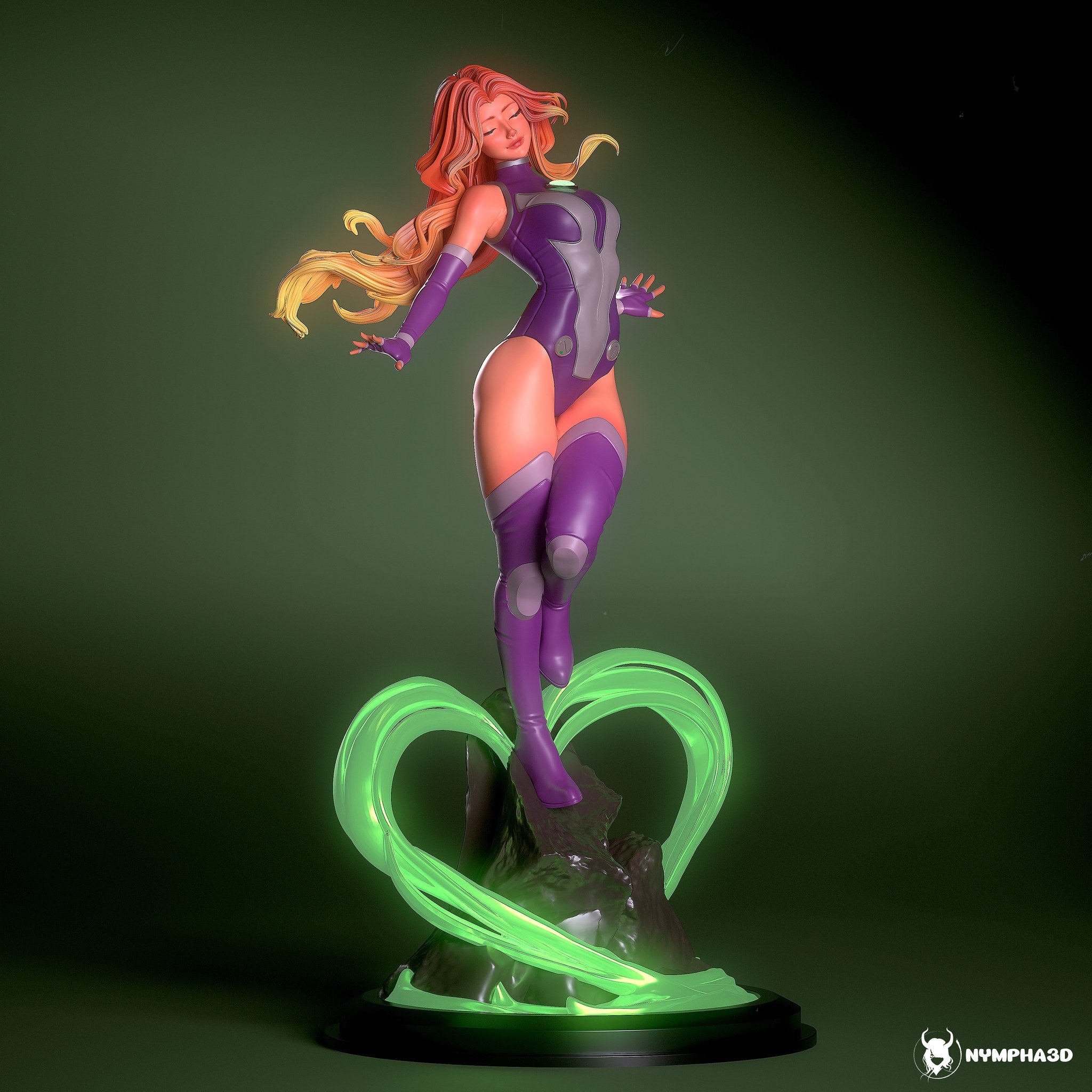 Starfire (DC Comics) resin figure by Nympha — studio render 2
