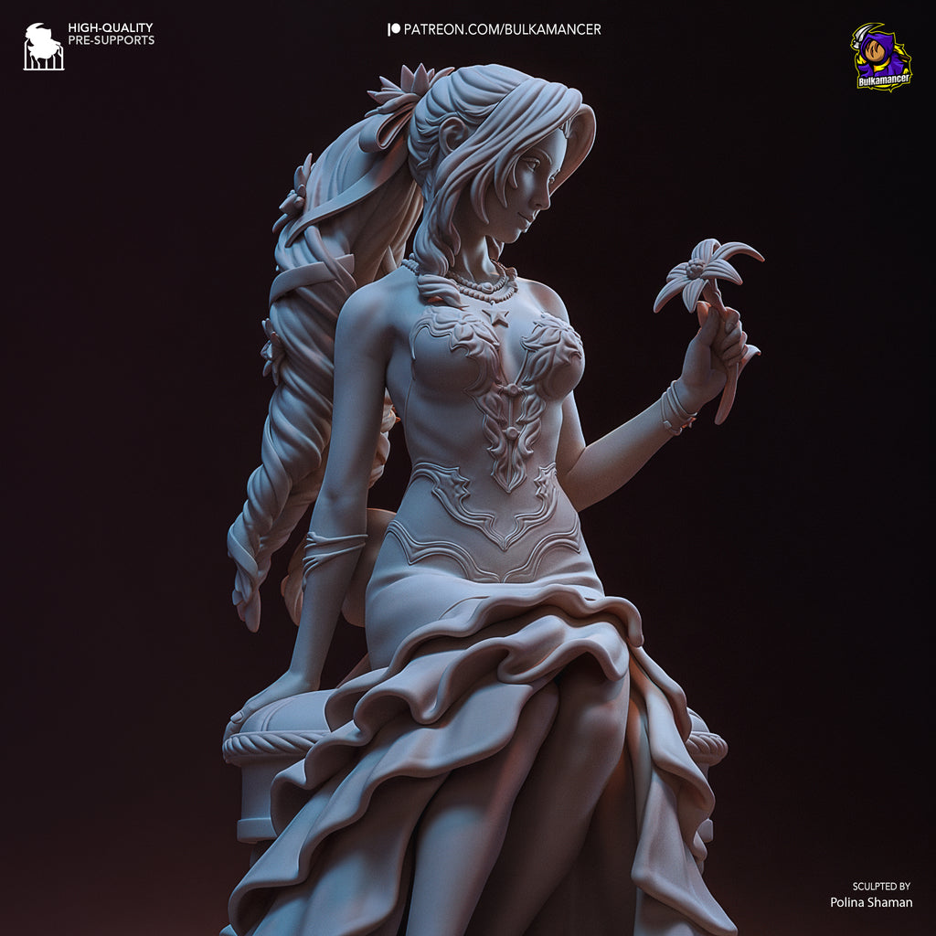Aerith Gainsborough (Final Fantasy) resin figure by Bulkamancer — studio render 9