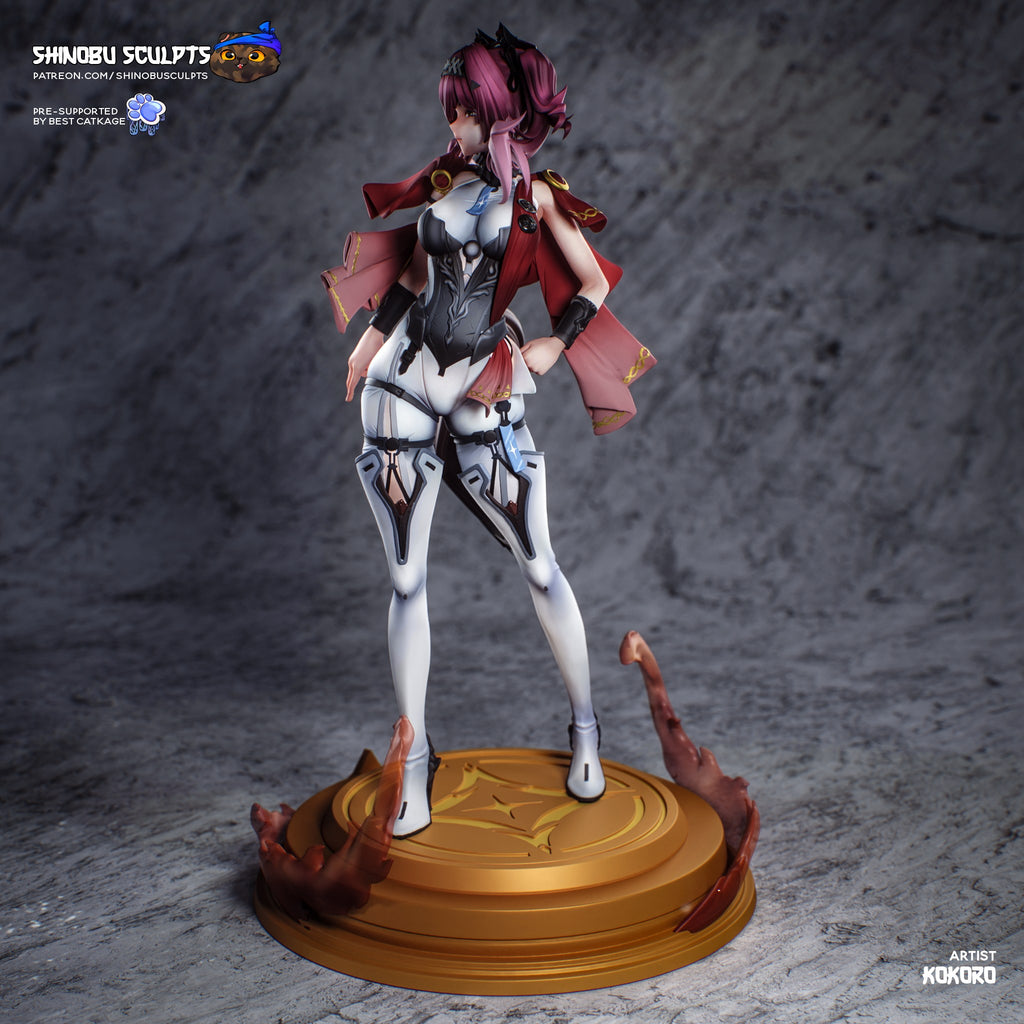 Lupa (Wuthering Waves) resin figure by Shinobu Sculpts — studio render 4