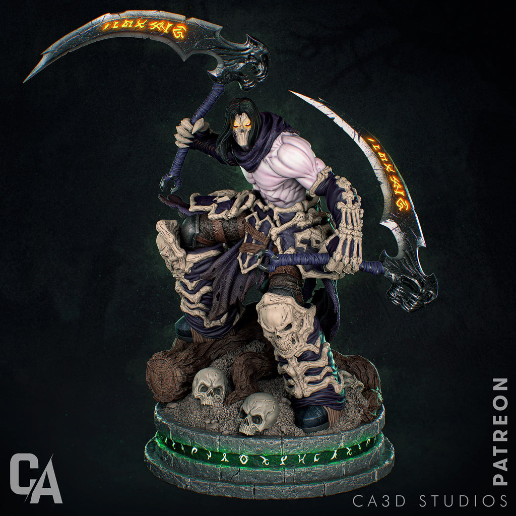 Death Darksiders II resin figure by CA 3D Studios — studio preview 2