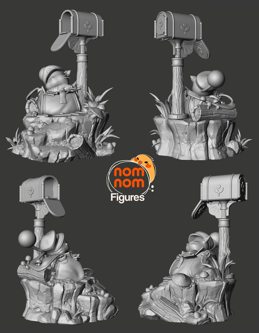 Mail Moogle — studio render 2