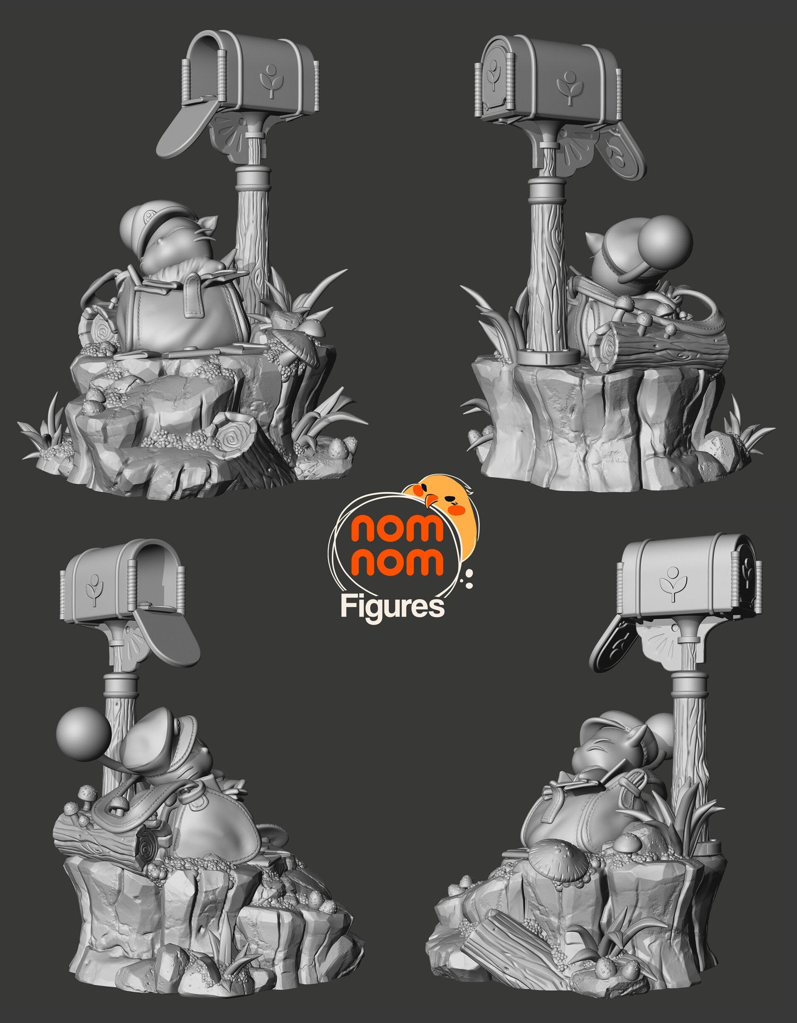 Mail Moogle — studio render 2