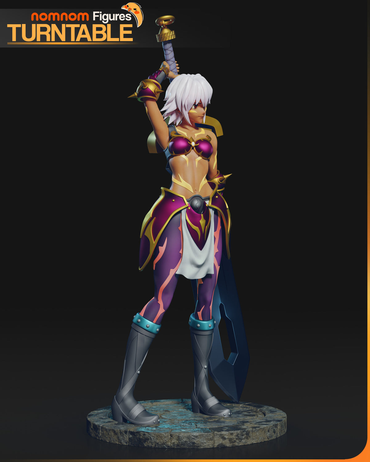 Black Rose .Hack resin figure by NomNom Figures — studio preview 6