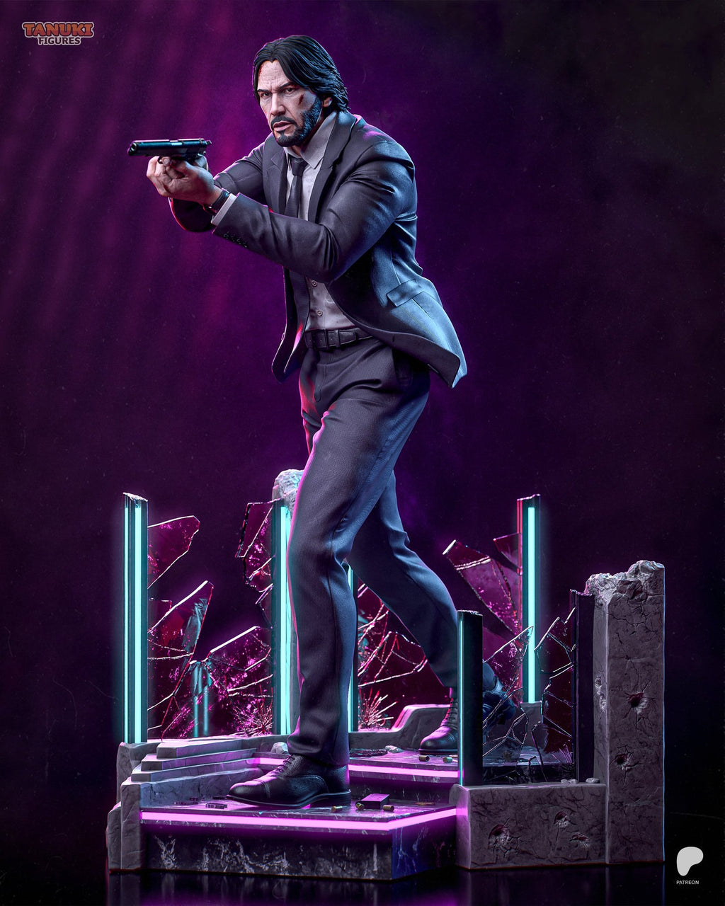 John Wick (John Wick) resin figure by Tanuki Figures — studio render 1