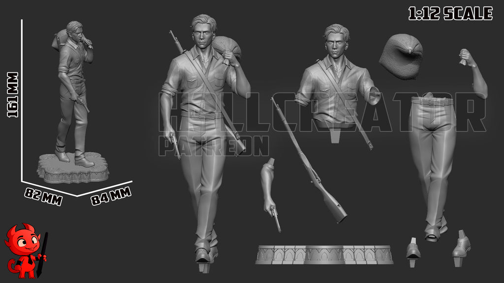 Enzo Favara (Mafia The Old Country) resin figure by h3LLcreator — studio render 10